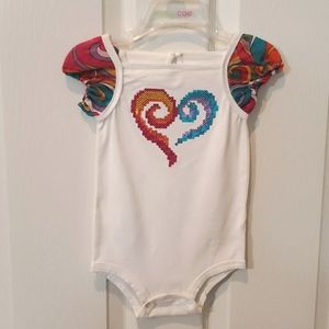 Amy Coe 12 Months Heart Short Sleeve Bodysuit
